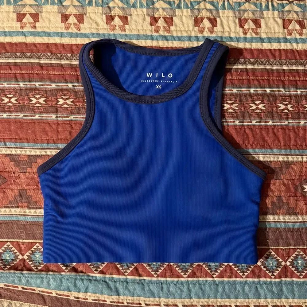 Wilo the label base ribbed longline sports bra size XS